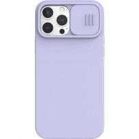 Nillkin CamShield Silky Magnetic etui silikonowe do iPhone 13 Pro Max - fioletowy