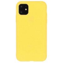 Etui z miękkiego plastiku dla iPhone 13 - żółte