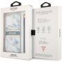 Guess Marble Stripe etui do iPhone 13 Pro Max - niebieskie