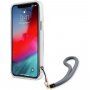 Guess Marble Stripe etui do iPhone 12 Pro Max - niebieskie