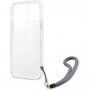 Guess Marble Stripe etui do iPhone 12 Pro Max - niebieskie