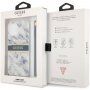 Guess Marble Stripe etui do iPhone 12 Pro Max - niebieskie