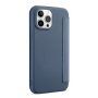 Pokrowiec portfelowy z silikonu i skóry PU do iPhone 13 mini - niebieskie