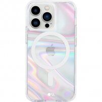 Case Mate Soap Bubble etui holograficzne MagSafe dla iPhone 13 Pro - przezroczyste