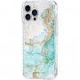 Case Mate Tough Print etui marmurowe do iPhone 13 Pro Max - turkusowy