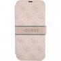 Guess 4G Printed Stripe pokrowiec flip do iPhone 13 - różowe