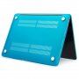Matowe przezroczyste etui dla MacBook Pro 16" (A2485 / A2780 / A2991 / A3186 / A3403) - niebieskie