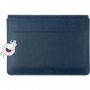 FIXED Oxford koperta skórzana dla MacBook Pro 14" (A2442 / A2779 / A2918 / A2992 / A3112 / A3185 / A3401) - ciemnoniebieska
