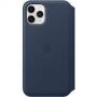 Oryginalny Apple Folio pokrowiec skórzany do iPhone 11 Pro Max - głęboki błękit