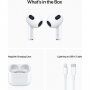 Oryginalne bezprzewodowe słuchawki Apple AirPods 3 z etui do ładowania MagSafe (2021) - białe