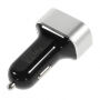 iFans potężna ładowarka samochodowa (5.1A) z trzema portami USB dla Apple iPhone / iPad / iPod - czarno-srebrna