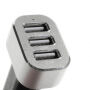 iFans potężna ładowarka samochodowa (5.1A) z trzema portami USB dla Apple iPhone / iPad / iPod - czarno-srebrna