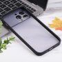 Półprzezroczyste etui z przesuwaną osłoną obiektywu aparatu do iPhone 13 Pro - czarny