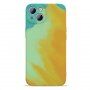 Etui ochronne ze wzorem akwareli dla iPhone 13 - żółte