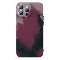 Etui ochronne ze wzorem akwareli dla iPhone 13 Pro - różowy