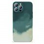 Etui ochronne ze wzorem akwareli dla iPhone 13 Pro Max - zielone