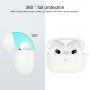Etui silikonowe z karabińczykiem do AirPods 3 - biały