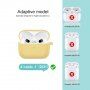 Etui silikonowe z karabińczykiem do AirPods 3 - żółte