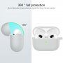 Etui silikonowe z karabińczykiem do AirPods 3 - szary