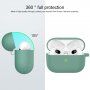 Etui silikonowe z karabińczykiem do AirPods 3 - ciemnozielony