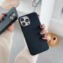 Etui ochronne mroźno błyszczące do iPhone 13 Pro Max - czarny