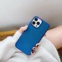 Etui ochronne mroźno błyszczące do iPhone 12 Pro Max - niebieskie
