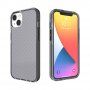 Przezroczysty pokrowiec ochronna z krzyżowym wzorem dla iPhone 13 mini - czarny