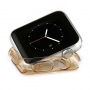 BASEUS ultra cienki gumowy futerał dla Apple Watch 38mm (gr. 0,65 mm) – złoty