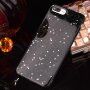 Ochronny miękky pokrowiec z gwiazdkami dla iPhone 6 Plus / 6S Plus - czarny