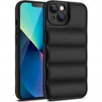 Pokrowiec ochronny z podkładkami dla iPhone 13 Pro Max - czarny
