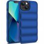 Pokrowiec ochronny z podkładkami dla iPhone 13 Pro Max - niebieskie