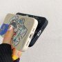 Miękki plastikowy pokrowiec astronautę z teleskopem dla iPhone 13 Pro - beżowe