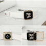 BASEUS ultra cienki gumowy futerał dla Apple Watch 38mm (gr. 0,65 mm) – złoty