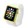 HAWEEL cienkie przezroczyste etui ochronne do Apple Watch 38mm – żółte