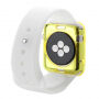 HAWEEL cienkie przezroczyste etui ochronne do Apple Watch 38mm – żółte