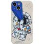 Miękki plastikowy pokrowiec astronautę z teleskopem dla iPhone 13 Pro - beżowe