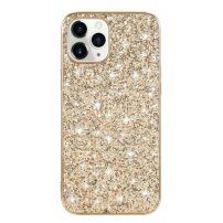 Pokrowiec ochronny z cekinami dla iPhone 12 mini - złote