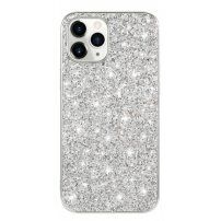 Pokrowiec ochronny z cekinami dla iPhone 12 Pro Max - srebrny