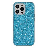 Pokrowiec ochronny z cekinami dla iPhone 13 mini - niebieskie