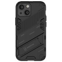 Trwałe etui ochronne ze stojakiem do iPhone 13 mini - czarny