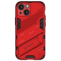 Trwałe etui ochronne ze stojakiem do iPhone 13 mini - czerwony