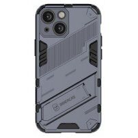 Trwałe etui ochronne ze stojakiem do iPhone 13 mini - szary