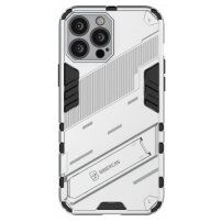 Trwałe etui ochronne ze stojakiem do iPhone 13 Pro Max - biały
