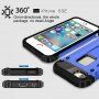 Super trwałe "Armor" etui dla iPhone 5 / 5S / SE (2016) - niebieskie