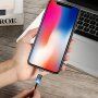 FLOVEME Round kabel magnetyczny USB-A / USB-C / Micro USB / Lightning dla iPhone / iPad / iPod / AirPods - 1 m - czarny