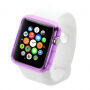 HAWEEL cienkie przezroczyste etui ochronne do Apple Watch 38mm – fioletowe