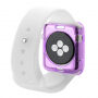 HAWEEL cienkie przezroczyste etui ochronne do Apple Watch 38mm – fioletowe