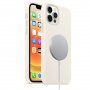Etui silikonowe ze wsparciem ładowania Magsafe do iPhone 12 / 12 Pro - biały