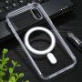 Etui z twardego plastiku z kołem magnetycznym do iPhone XS Max - przezroczyste