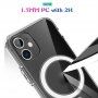 Etui z twardego plastiku z kołem magnetycznym do iPhone XS Max - przezroczyste